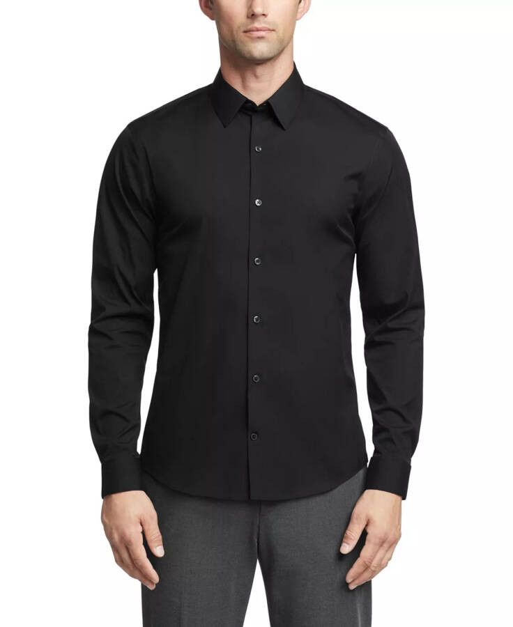 Мужская рубашка CK X Extra-Slim Stretch Dress Shirt Black - 1