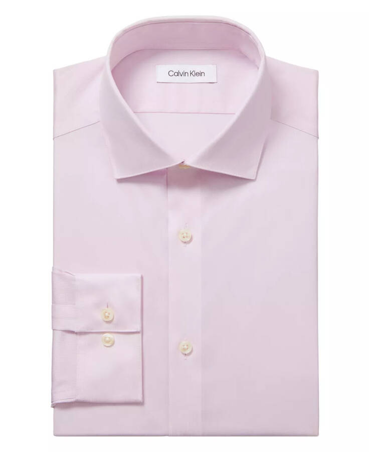 Мужская рубашка-поло Steel Plus Slim Fit Modern Pin Cord Dress Shirt Pink Lavender - 3