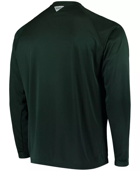 Мужская рубашка с длинным рукавом PFG Green Michigan State Spartans Terminal Tackle Omni-Shade Green - 3