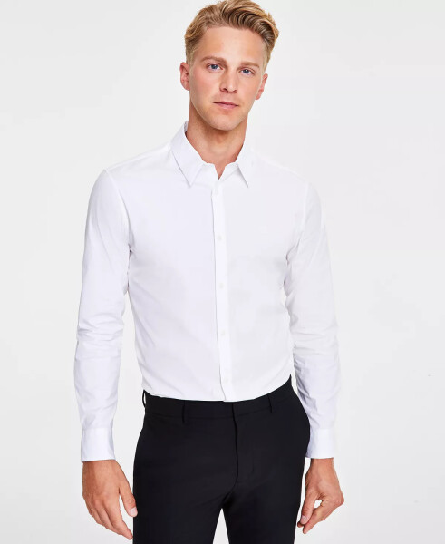 Мужская рубашка Slim Fit с отложным воротником Brilliant White - 1