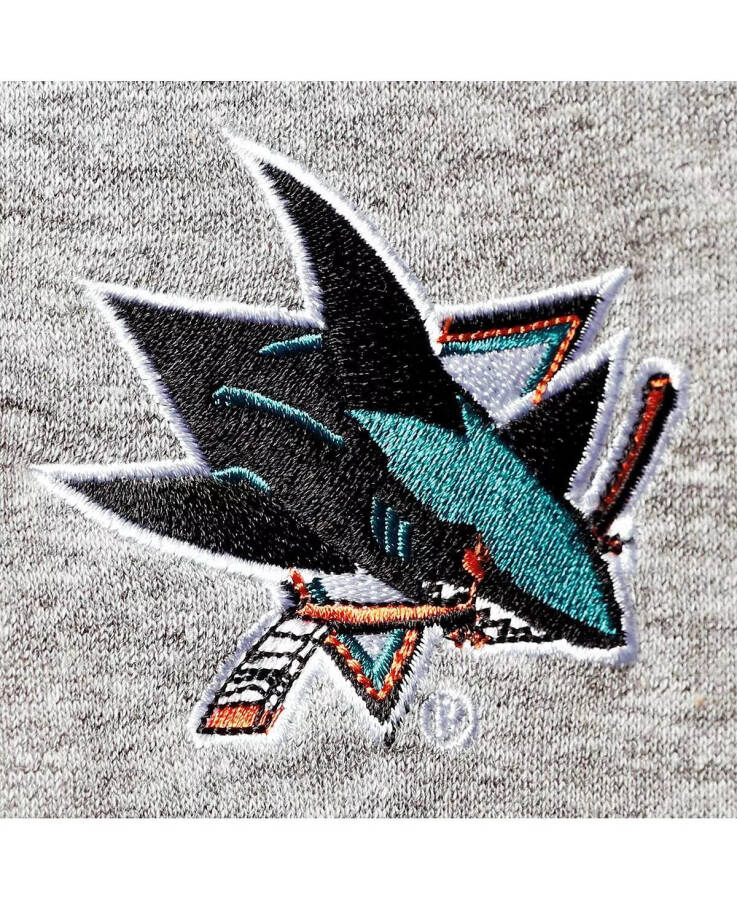 Мужская толстовка San Jose Sharks Mario с четверть молнией серого цвета - 5