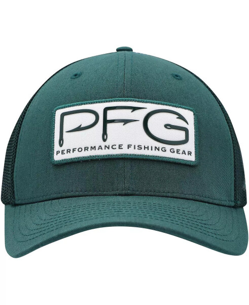 Мужская зеленая кепка Michigan State Spartans PFG Hooks Flex Hat Green - 4