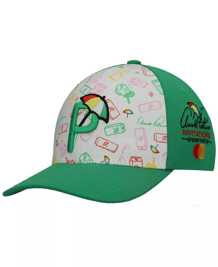 Мужская зеленая кепка с козырьком Arnold Palmer Invitational Snapback Green - 1