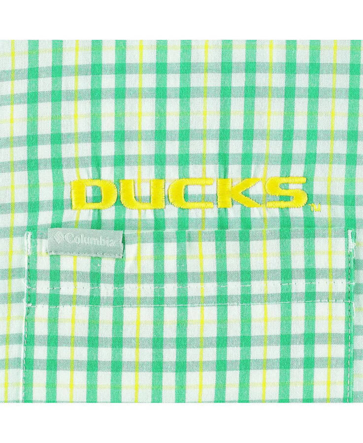 Мужская зеленая рубашка с пуговицами Oregon Ducks Rapid Rivers Logo Green - 5