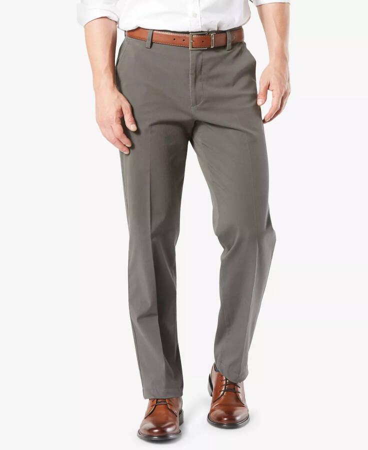 Мужские классические брюки Smart 360 Flex Stretch Khakis Dark Gray для больших размеров - 1