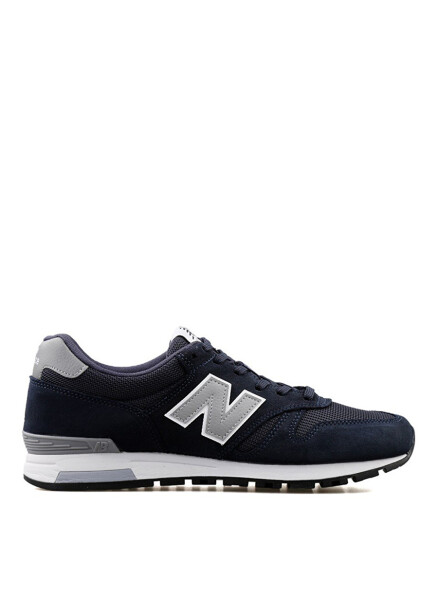 Мужские кожаные повседневные кроссовки New Balance синего цвета ML565NVY - 1