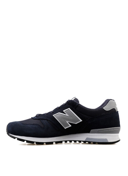 Мужские кожаные повседневные кроссовки New Balance синего цвета ML565NVY - 2