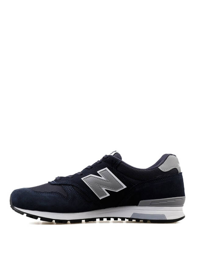 Мужские кожаные повседневные кроссовки New Balance синего цвета ML565NVY - 7