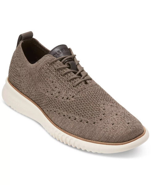 Мужские кожаные туфли Oxford 2.ZERØGRAND Stitchlite™ Truffle/ivory - 1