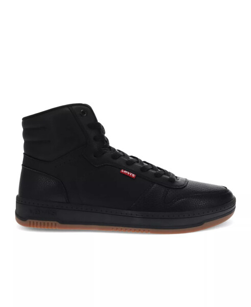 Мужские кроссовки Drive High Top из искусственной кожи на шнуровке черные, с резиновой подошвой - 2