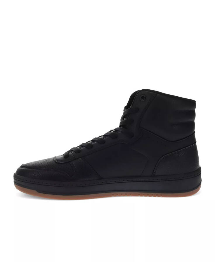 Мужские кроссовки Drive High Top из искусственной кожи на шнуровке черные, с резиновой подошвой - 6