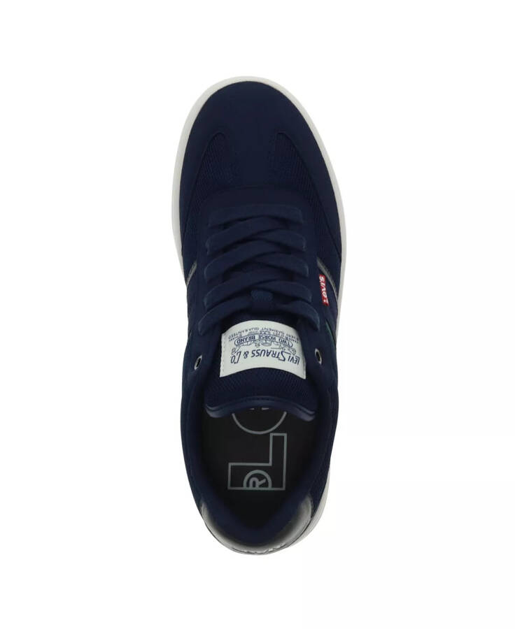 Мужские кроссовки Zane низкие спортивные шнурованные Navy, Grey - 4