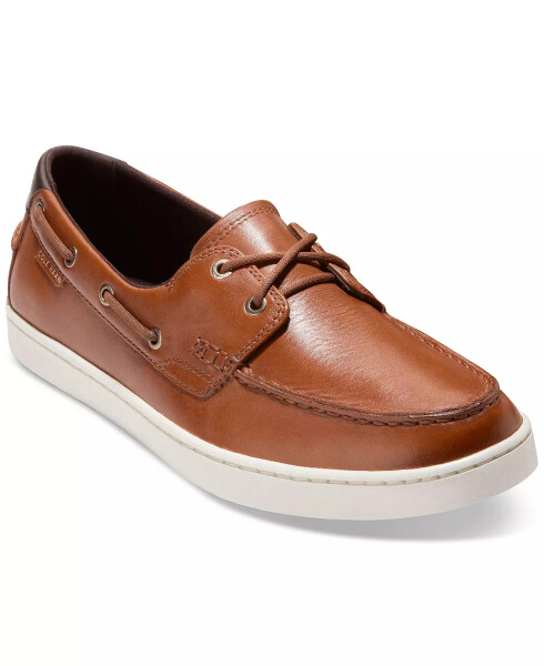 Мужские лодочные туфли Nantucket British Tan / Ivory - 5