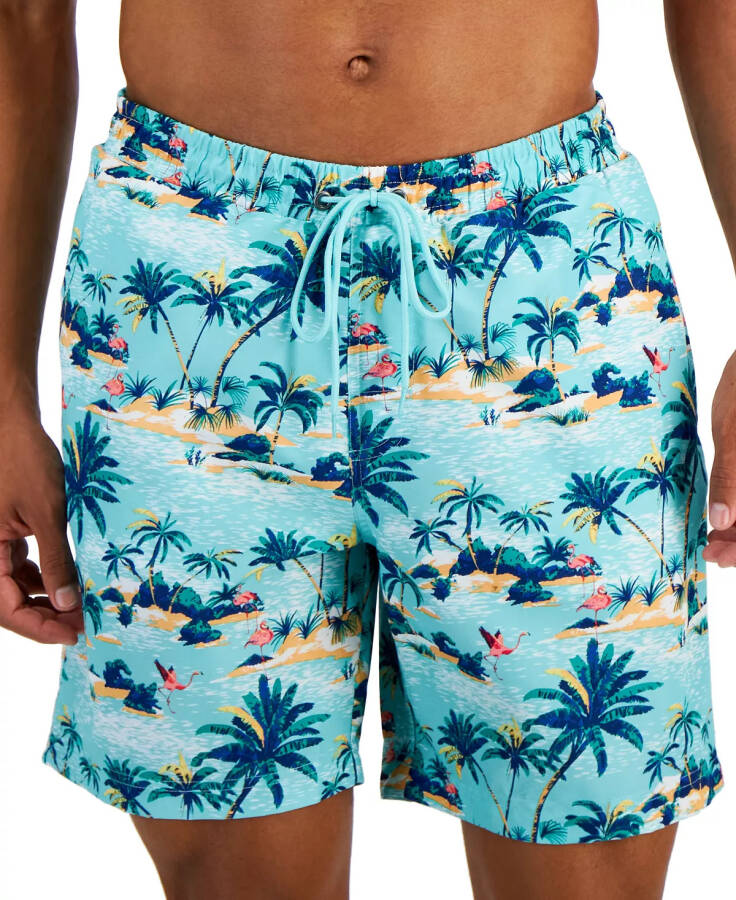 Мужские плавательные шорты Balu Scene Tropical-Print Quick-Dry 7