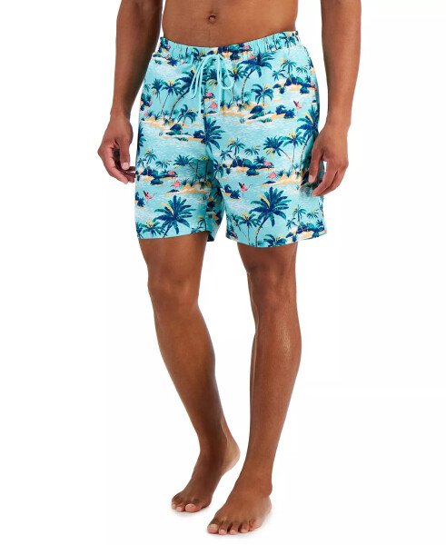 Мужские плавательные шорты Balu Scene Tropical-Print Quick-Dry 7