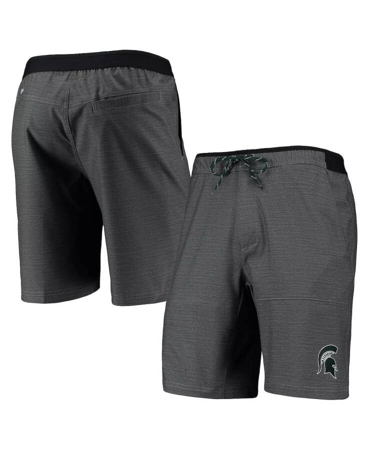 Мужские серые шорты Michigan State Spartans Twisted Creek Omni-Shield Gray - 1