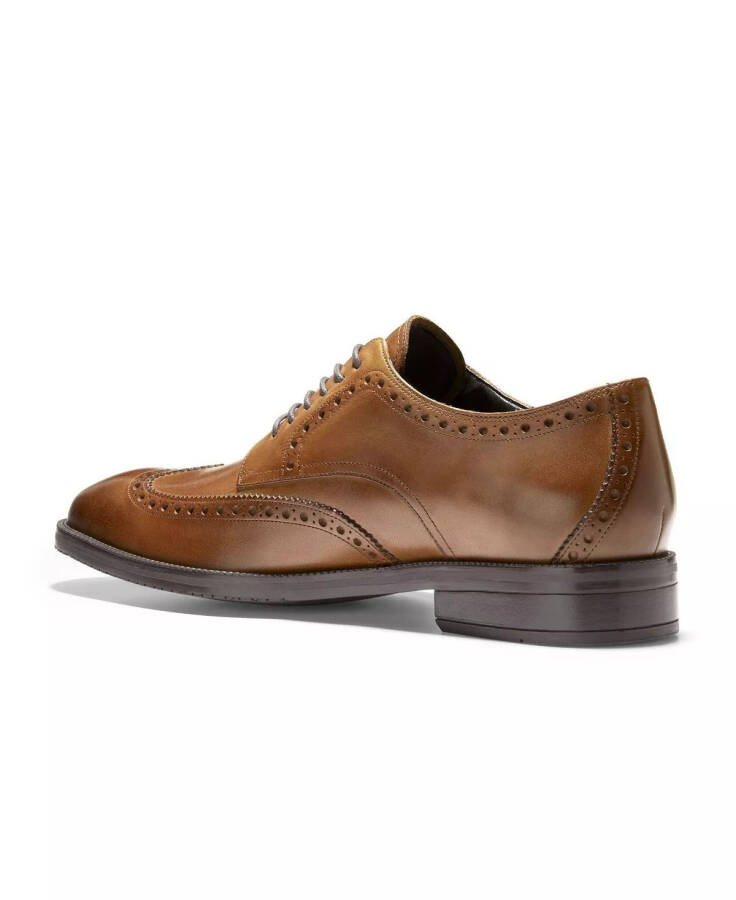 Мужские современные классические кожаные туфли Oxford British Tan - 3