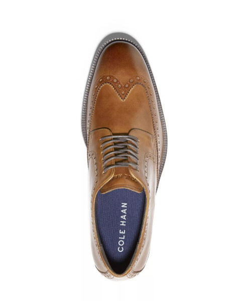 Мужские современные классические кожаные туфли Oxford British Tan - 5