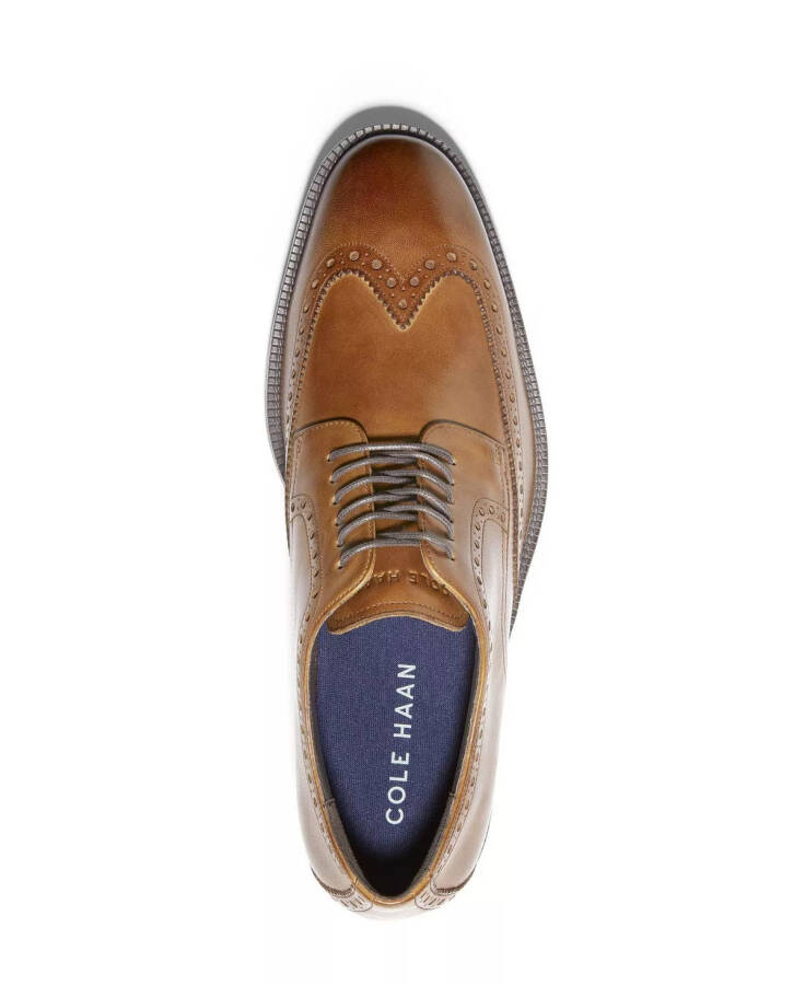 Мужские современные классические кожаные туфли Oxford British Tan - 5