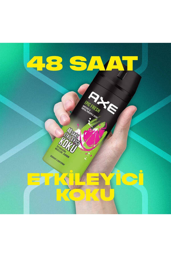 Мужской дезодорант & спрей для тела Epic Fresh 48 часов впечатляющий аромат 150 мл X3 - 21