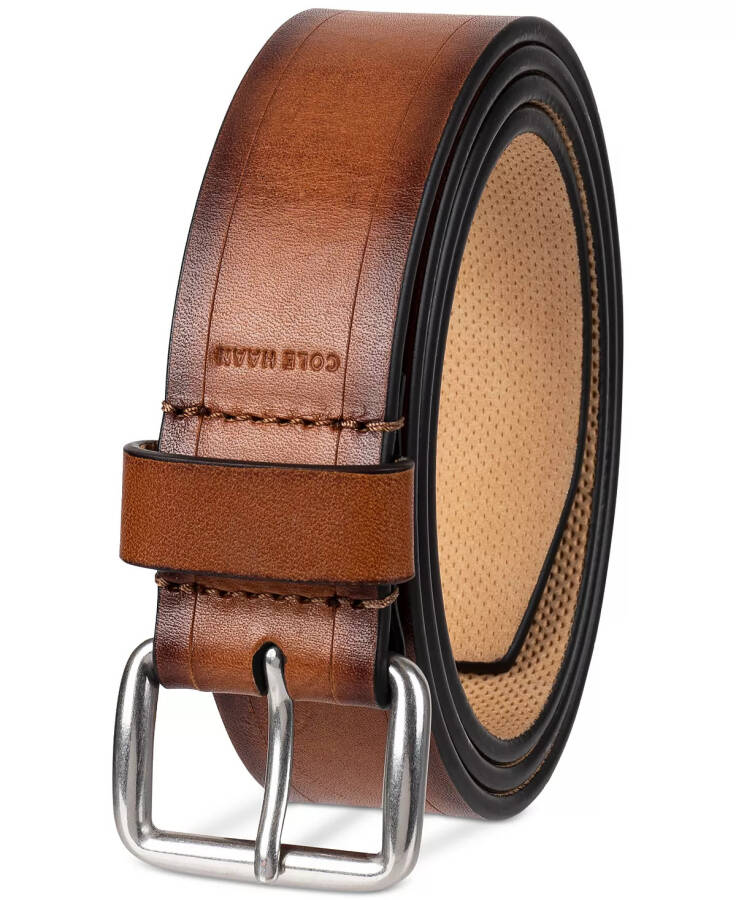 Мужской кожаный ремень Wakefield Burnished Dress Belt Tan - 5