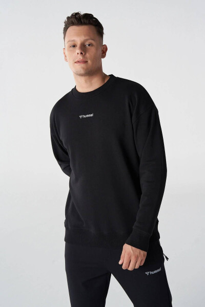 Мужской свитшот Hummel Hmlcole Oversize, черный цвет. - 2