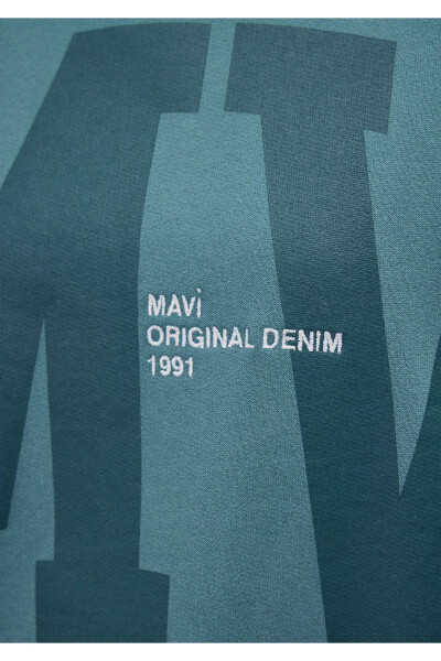 Mv Logo Baskılı Yeşil Sweatshirt 1s10147-71702 - 24