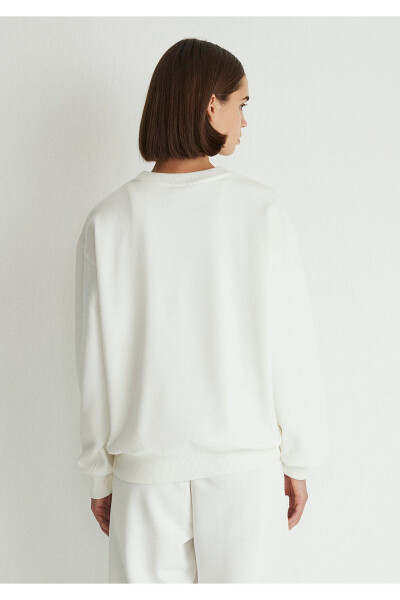 Mv Logo Printed White Sweatshirt 1s10147-70057 - 26