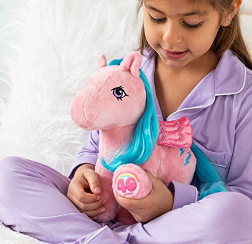 My Little Pony Unicorn and Pegasus Plush - Firefly - Collector Plushie, Retro Stuffed Toy Animal, Kid, Toddler, Girl, Boy, Mom, Birthday, Ages 3+ - 4