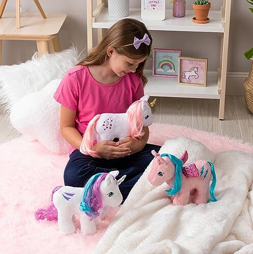 My Little Pony Unicorn and Pegasus Plush - Firefly - Collector Plushie, Retro Stuffed Toy Animal, Kid, Toddler, Girl, Boy, Mom, Birthday, Ages 3+ - 6