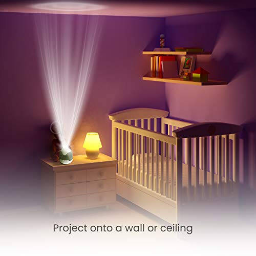 MyBaby Lullaby Sound Machine & Projector – Baby Sleep Machine Plays 6 Sounds & Lullabies, Projects Soothing Images - Auto-Off Timer, Adjustable Volume, Great for Baby Registry and Baby Shower Gifts - 34