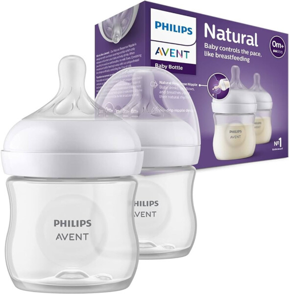 Набор бутылочек Philips Avent Natural Response PP, 2 шт., 0+ мес., 125 мл SYC900/02 - 1