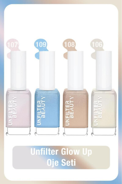 Набор лаков для ногтей Unfılter Beauty No: 109 + No: 107 + No: 108 + No: 106 - 1