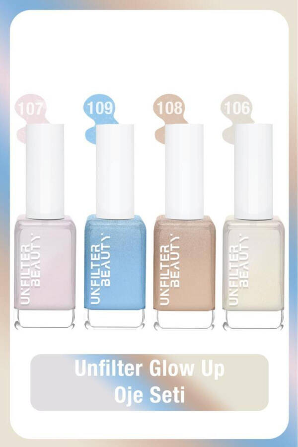 Набор лаков для ногтей Unfılter Beauty No: 109 + No: 107 + No: 108 + No: 106 - 1