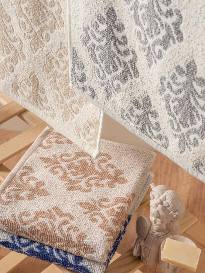 Набор полотенец Cotton Box Jacquard 50x90 4 штуки, скандинавский стиль Bertel - 5