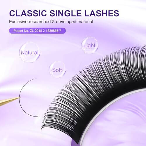 NAGARAKU 5 Trays Eyelash Extensions Individual Lashes 0.05mm D curl 11/12/13/14/15mm in 1 pack Classic Soft Natural Professional Faux Mink 16 rows - 2