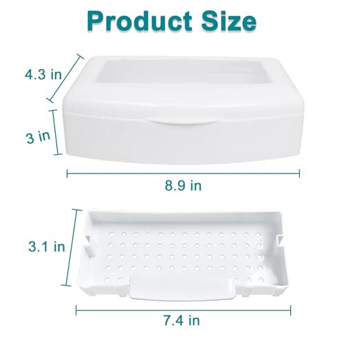 Nail Tool Sterilizer Box, Plastic Sterilization Tray for Tweezer, Eyelash Extensions, Nail Implement for Esthetician - 3