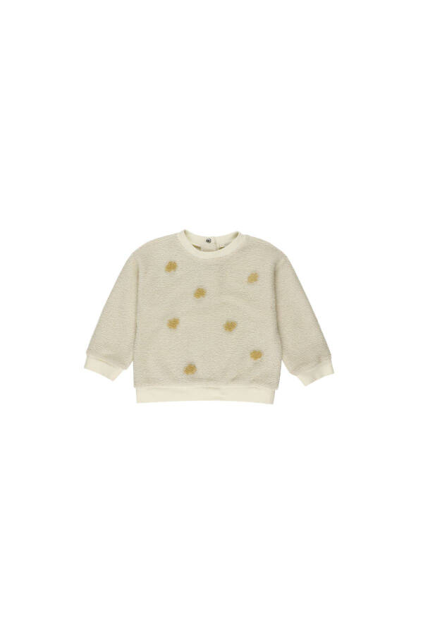 Nakışlı Detaylı Kız Bebek Sweatshirt - 4