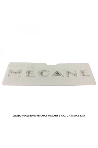 Наклейка на багажник эмблема Renault Megane 3 27,5cmx2,4cm 5509 - 3