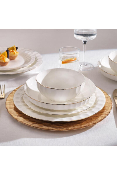 Nancy Dinner Set 24 Pieces - Gold - 2