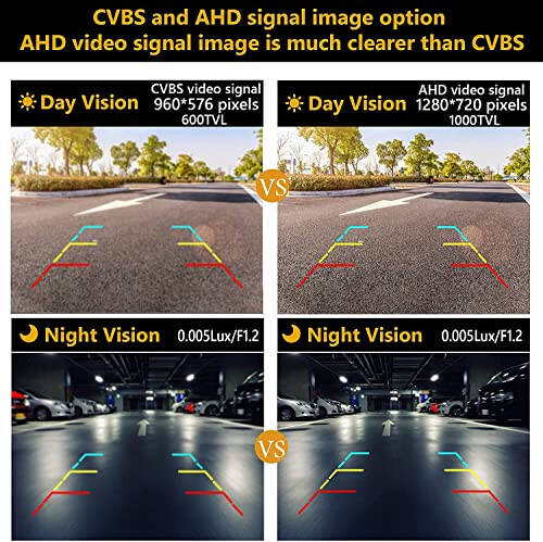 NATIKA Geri Görüş / Ön / Yan Görüş Kamerası: Bozulma Etkisi Yok Yıldız Işığı Gece Görüşü HD Metal Flush veya Yüzey Montajı CVBS | AHD Ters Geri Görüş Yedek Kamera Arabalar Kamyonetler SUV'ler Karavanlar Vanlar İçin - 4