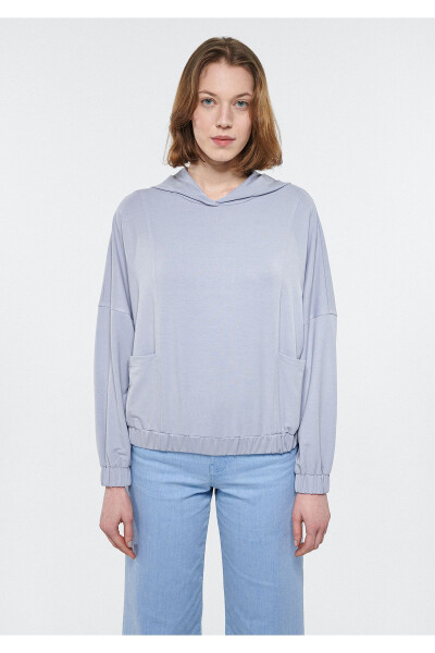 Natural Dye Hooded Lilac Sweatshirt 1611184-83899 - 9