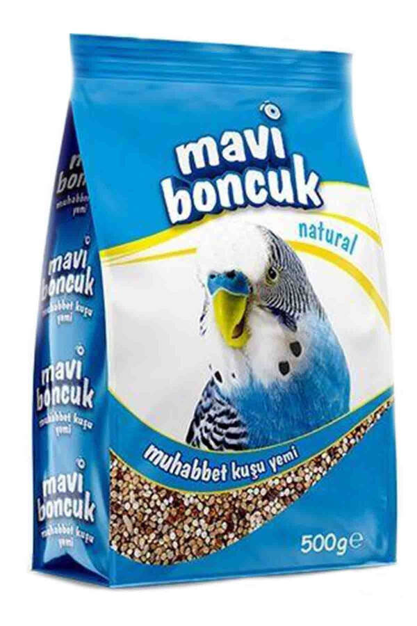 Natural Kabuklu Muhabbet Kuşu Yemi muhabbet kuş yem protein mineral 500gr - 1