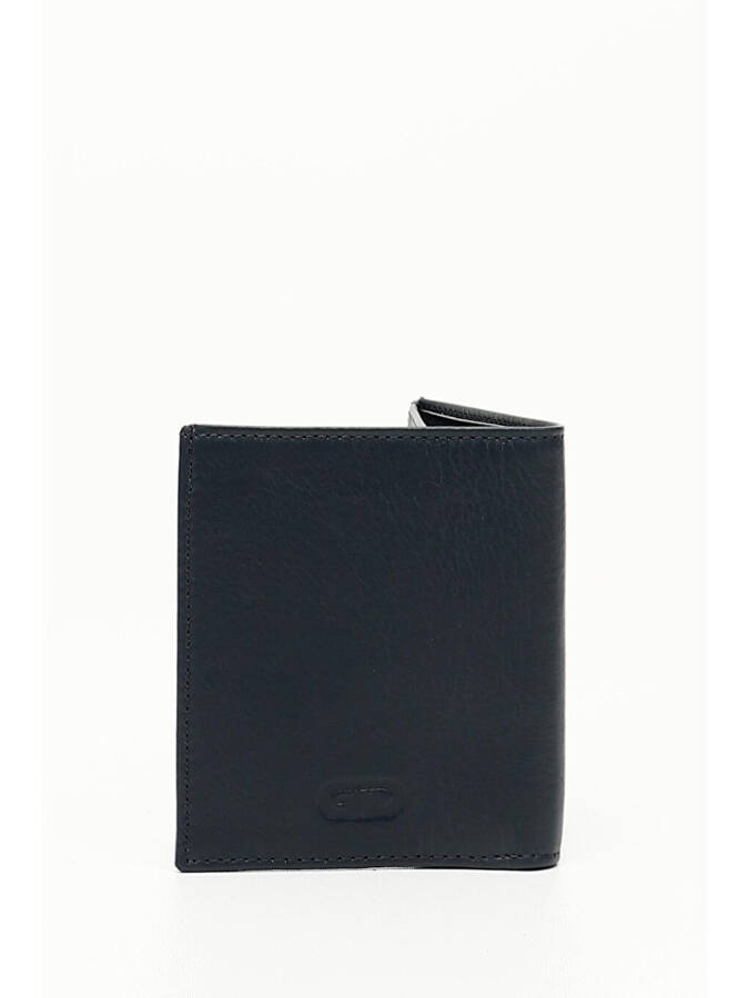 Navy Blue Genuine Leather Men's Wallet 06697 - 4