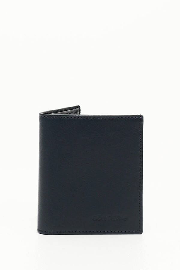 Navy Blue Genuine Leather Men's Wallet 06697 - 7