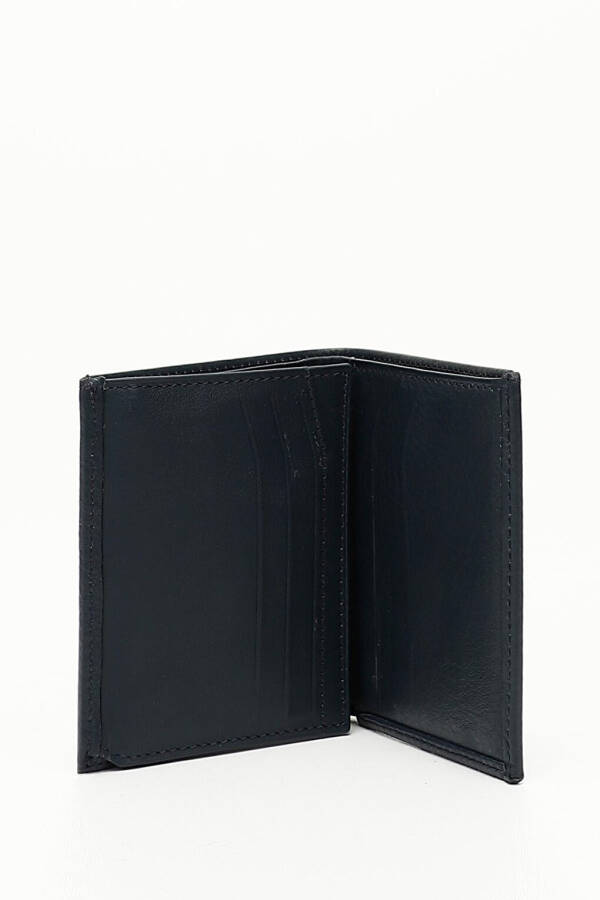 Navy Blue Genuine Leather Men's Wallet 06697 - 8