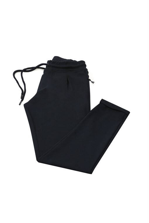 Navy Blue Slim Fit Men's Sports Trousers - 1