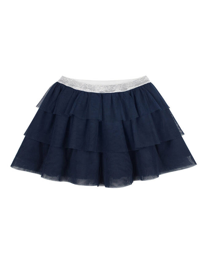 Navy Blue Tulle Skirt - 1