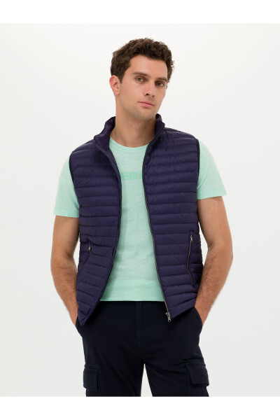 Navy Blue Vest (50266336-VR033) - 1