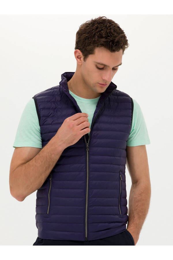 Navy Blue Vest (50266336-VR033) - 2